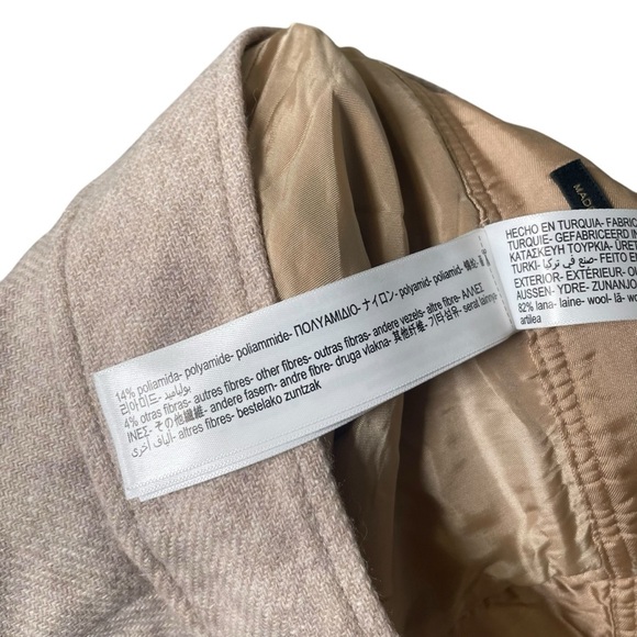 Massimo Dutti Two-button Wool Trousers In Beige Size US 2 - Picture 7 of 10